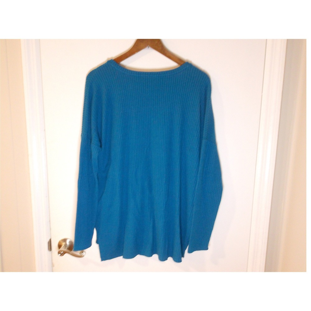 Time and Tru Long Sleeve Top Casual Everyday Comfort Blue Size M(8/10) / #5208 - Picture 1 of 3